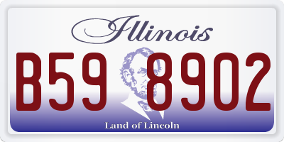 IL license plate B598902