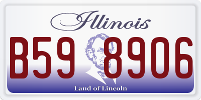 IL license plate B598906
