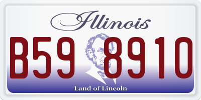 IL license plate B598910