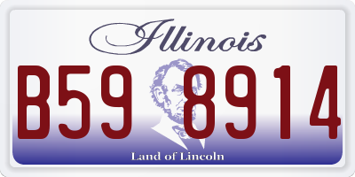 IL license plate B598914