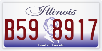 IL license plate B598917