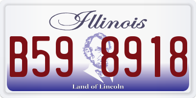 IL license plate B598918