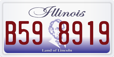 IL license plate B598919