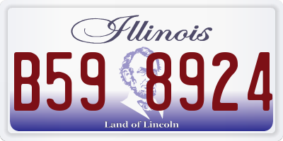 IL license plate B598924