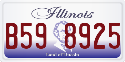 IL license plate B598925
