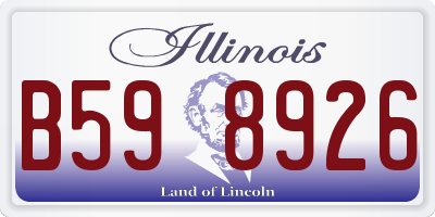 IL license plate B598926