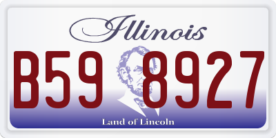 IL license plate B598927