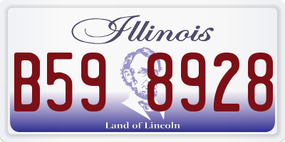 IL license plate B598928