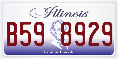 IL license plate B598929