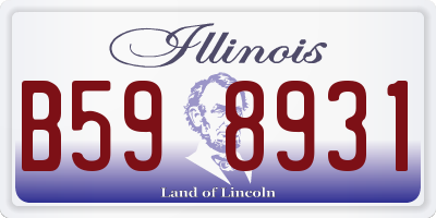 IL license plate B598931