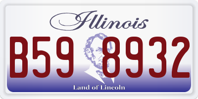 IL license plate B598932