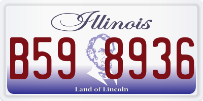 IL license plate B598936