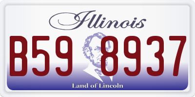 IL license plate B598937