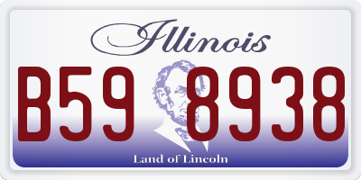 IL license plate B598938