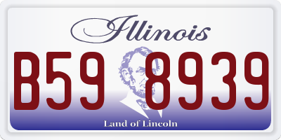 IL license plate B598939