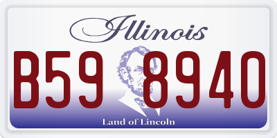 IL license plate B598940