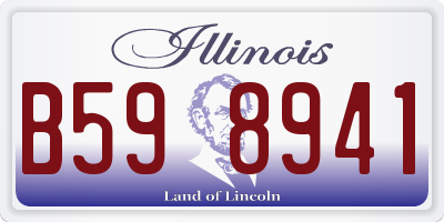 IL license plate B598941