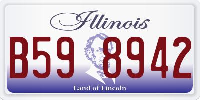 IL license plate B598942