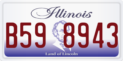 IL license plate B598943