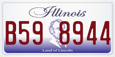 IL license plate B598944