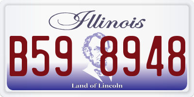 IL license plate B598948