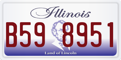 IL license plate B598951