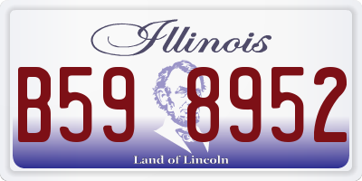 IL license plate B598952