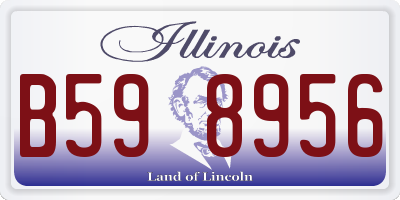 IL license plate B598956