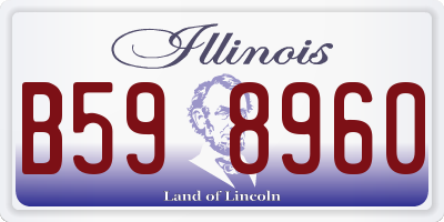 IL license plate B598960