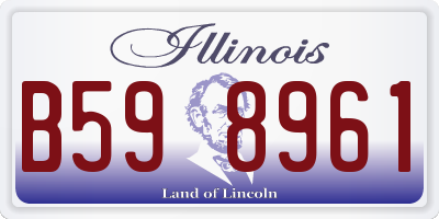 IL license plate B598961