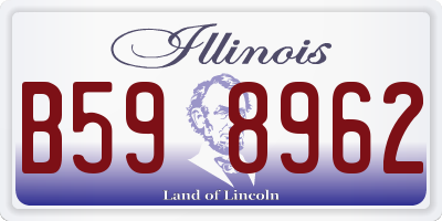IL license plate B598962