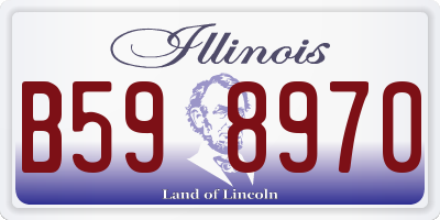 IL license plate B598970