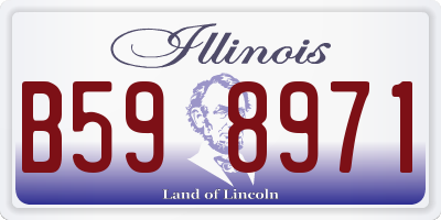 IL license plate B598971