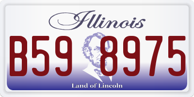 IL license plate B598975