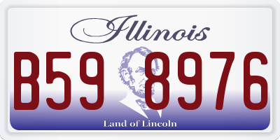 IL license plate B598976