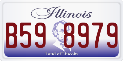 IL license plate B598979