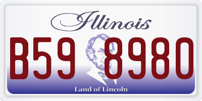 IL license plate B598980