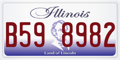 IL license plate B598982