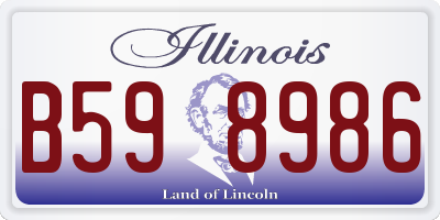 IL license plate B598986