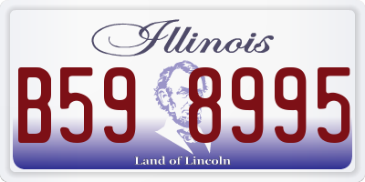 IL license plate B598995