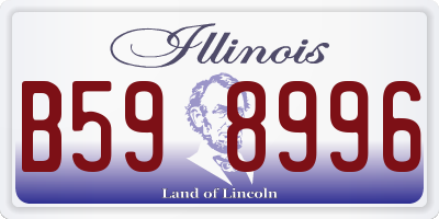IL license plate B598996