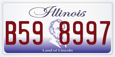 IL license plate B598997