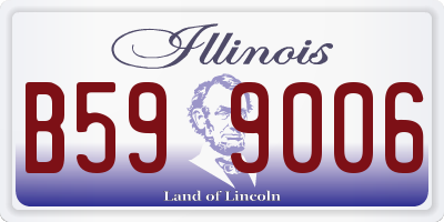 IL license plate B599006
