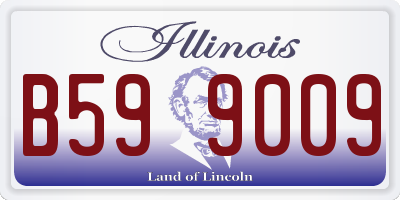 IL license plate B599009