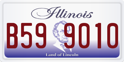 IL license plate B599010
