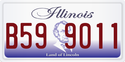 IL license plate B599011