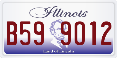 IL license plate B599012