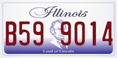 IL license plate B599014