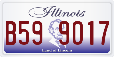 IL license plate B599017