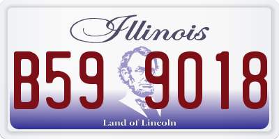IL license plate B599018